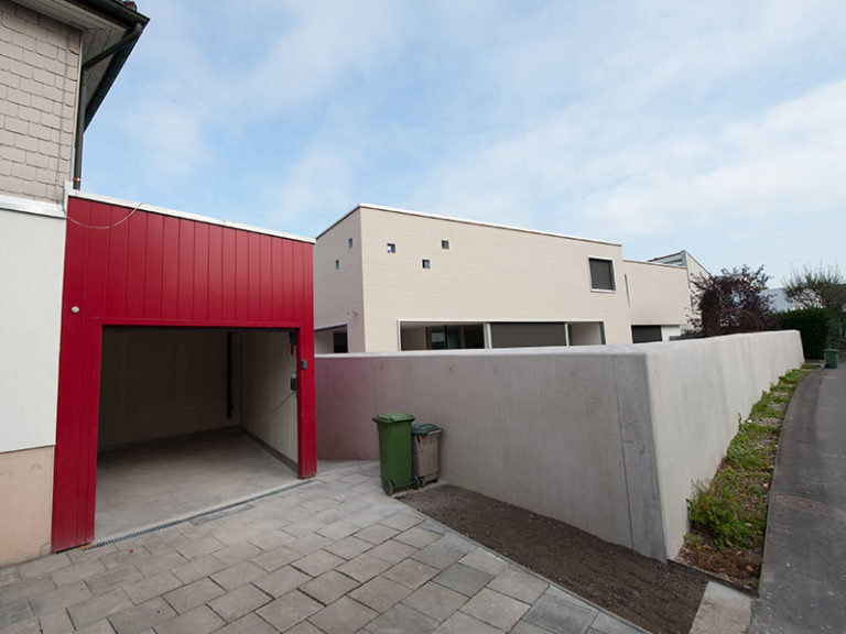 Neubau Neubauprojekt Garagenanbau Gartenmauer Freimannbau Zug Cham